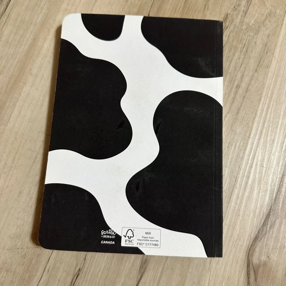 New Chic Fil A Cow Print Notebook